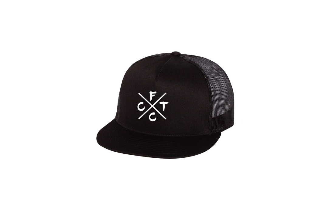 Cross Hat  - Black